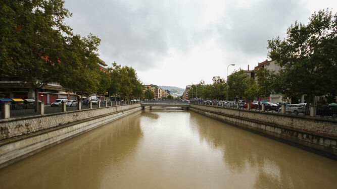 Estado del r&iacute;o Genil en Granada capital tras la gota fr&iacute;a