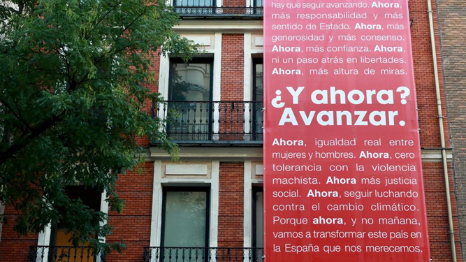 Imagen de la sede del PSOE en la madrileña calle Ferraz.