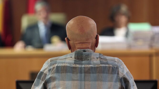 Pedro Luis Gallego, conocido como el violador del ascensor, durante su primer día del juicio en la Audiencia Provincial de Madrid