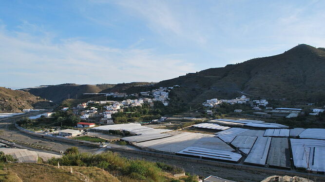 Zona de invernaderos en el municipio de Albuñol