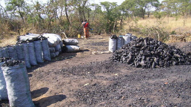 Producción de carbón en Zambia