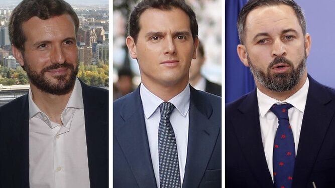 Elecciones 2019: Pablo Casado, Albert Rivera y Santiago Abascal ¿sumarán?