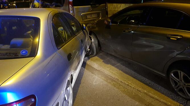 Detenido un conductor por conducir bajo efectos del alcohol y provocar un accidente en una calle de Granada