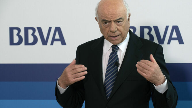 El ex presidente del BBVA, Francisco González, durante una Junta General de Accionistas de la entidad bancaria en marzo de 2016.