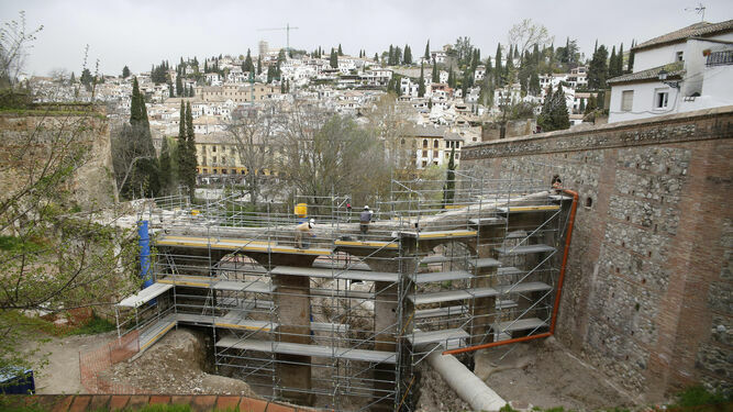 Comienza a andar el proyecto del paseo Romayla bajo la Alhambra de Granada