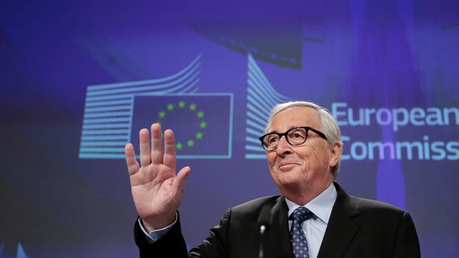 Jean-Claude Juncker ofrece su última rueda de prensa como presidente de la Comisión en Bruselas.