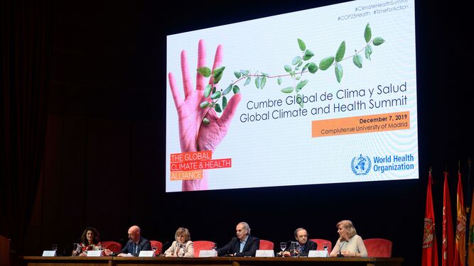 Acto de la Cumbre Global Clima y Salud.