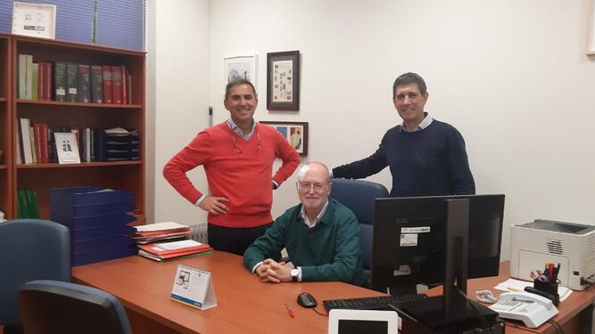 Los responsables del estudio Prediabole: José María Castellano, José Lapetra y José Manuel Santos.