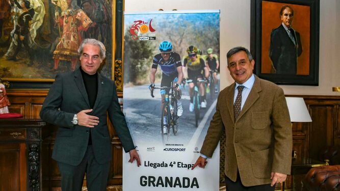 El concejal de Deportes de Granada y Joaquín Cuevas