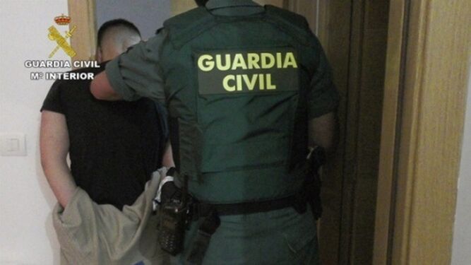 Una de las detenciones practicadas por la Guardia Civil en los primeros siete días del año.
