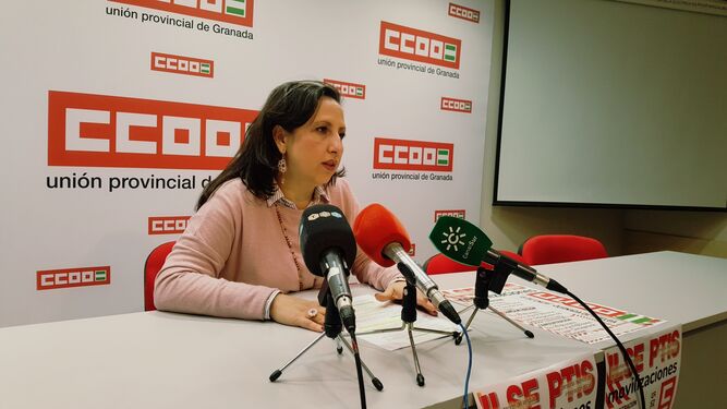 La responsable del sindicato de Enseñanza de CCOO, Mercedes Isabel González Liñán.