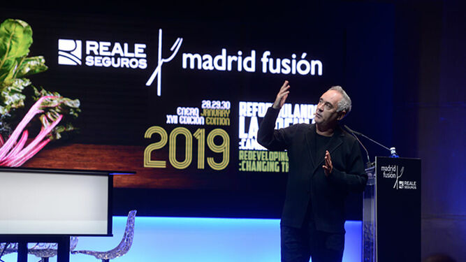 Ponencia de Ferrán Adriá en la última edición de 'Madrid Fusión'.