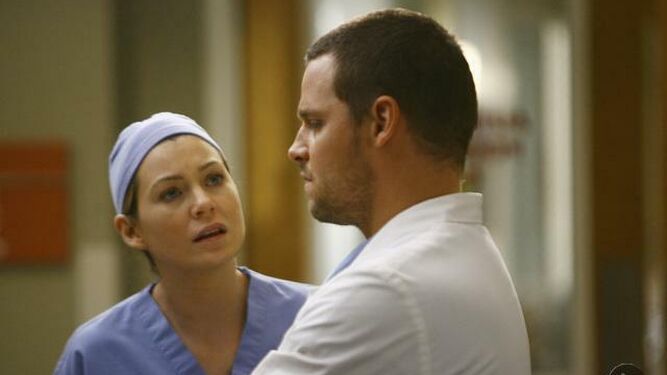 Ellen Pompeo y Justin Chambers, actores que dan vida a Meredith y Karev, respectivamente
