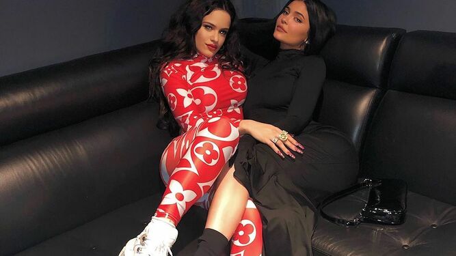 Rosalía y Kylie Jenner en Los Ángeles
