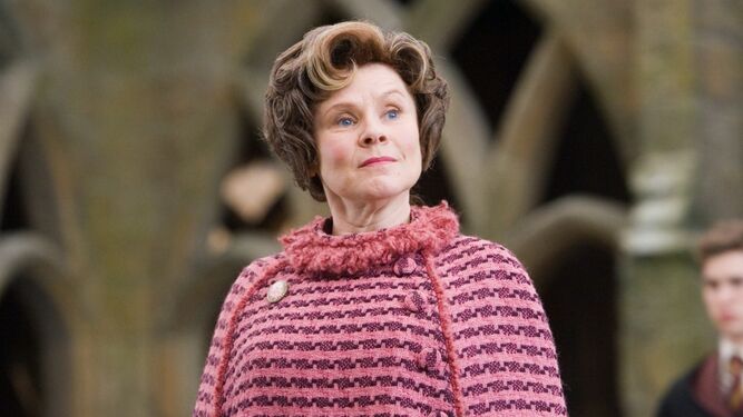 La actriz Imelda Staunton en la saga de Harry Potter