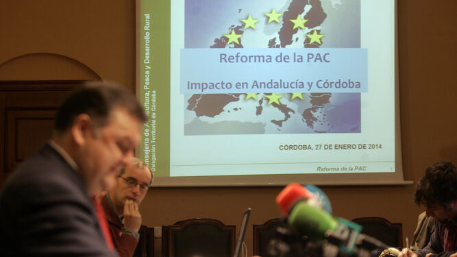 El delegado de Agricultura de Córdoba, en una intervención sobre el anterior marco de la PAC.