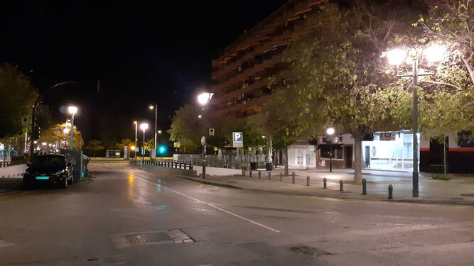 Las zona de fiesta de Granada por la noche durante el confinamiento por coronavirus