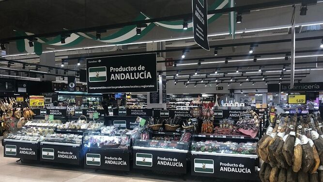 Muestra de productos andaluces en Carrefour