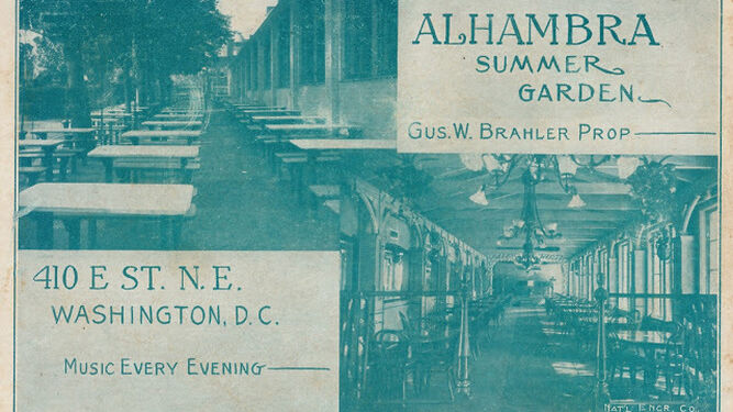 Una postal que recoge el espíritu del Alhambra Summer Garden