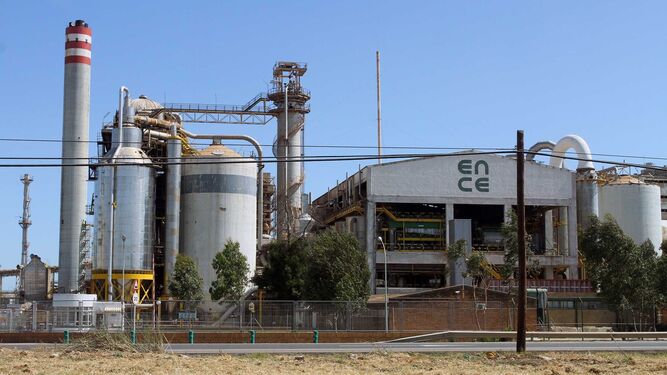 La planta de Ence en la provincia de Huelva.