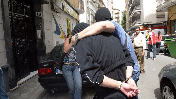 Detención en el año 2005 en la ciudad de Granada