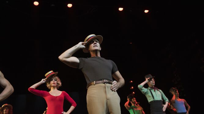 Antonio Banderas, en una representación de 'A Chorus Line'.