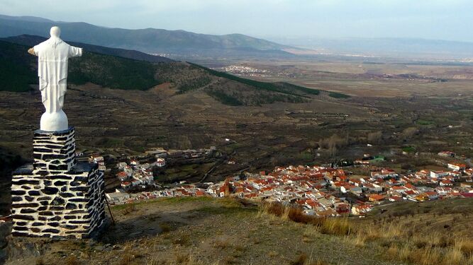 Vista panorámica de Aldeire, municipio de la Comarca de Guadix.