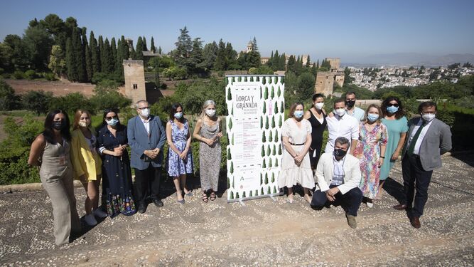 Presentación de la edición 19 del ciclo 'Lorca y Granada en los jardines del Generalife' en la Alhambra.