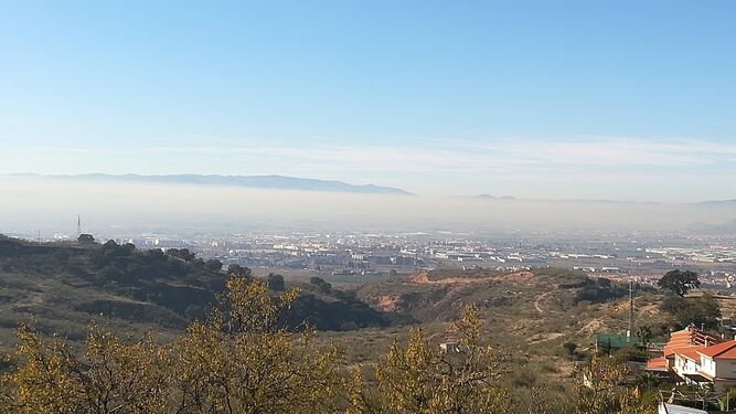 Una estampa del aire contaminado en la provincia de Granada