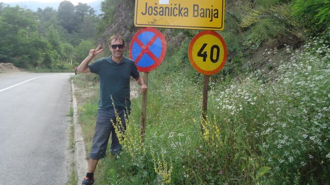 Josan Jarque, en uno de sus viajes.