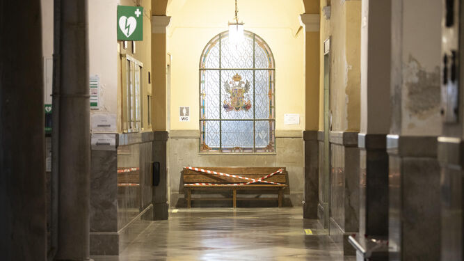 Interior de la Facultad de Derecho de la Universidad de Granada.