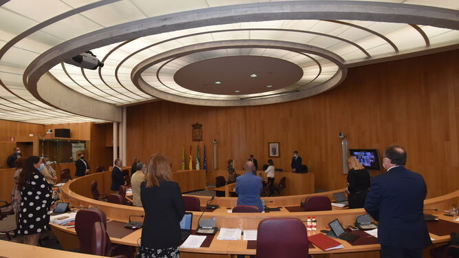 Imagen del pleno de la Diputación de Granada de este octubre de 2020.