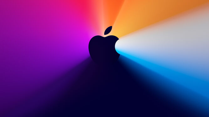 Logotipo de Apple previo a una de sus presentaciones