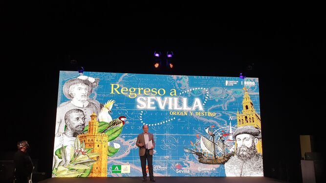 Manuel Macías, director de Sevilla Congress and Convention Bureau, en el evento desarrollado en Cartuja Center.