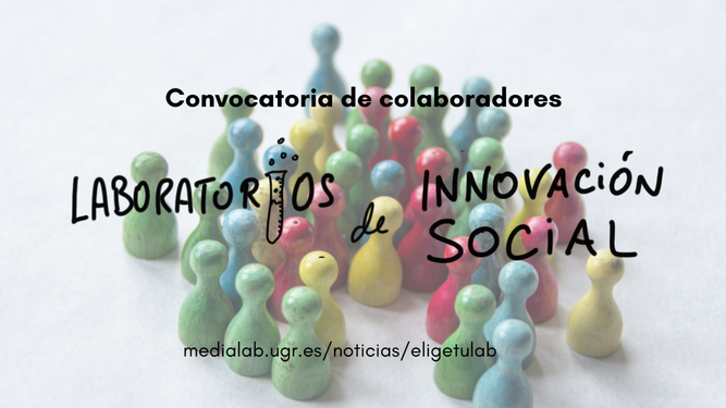 Imagen de la convocatoria de colaboradores de los Laboratorios de Innovación Social de la UGR a la participación ciudadana