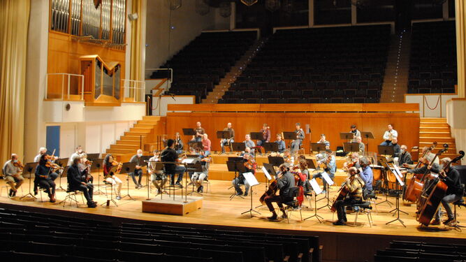 Un ensayo de la Orquesta Ciudad de Granada
