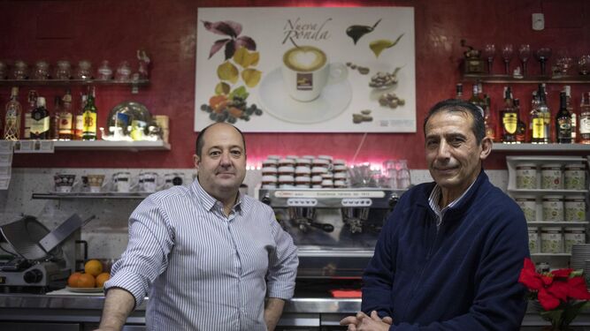 Fernando Sanjuan y Pepe Águila, dueños de la cafetería