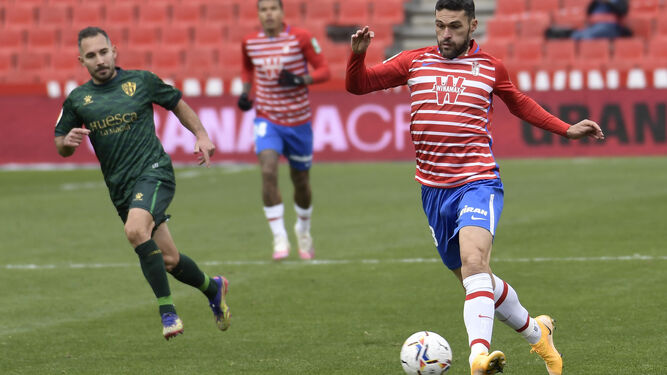 Jorge Molina, en el partido frente al Huesca.