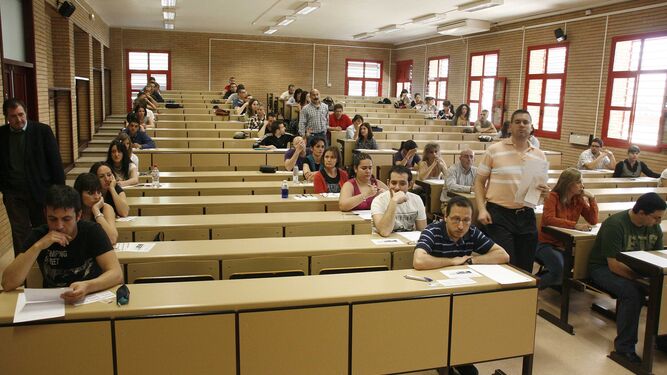 Imagen de archivo de un examen en una universidad andaluza.