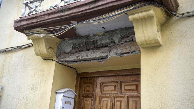 Daños en una vivienda de Santa Fe a consecuencia del terremoto.