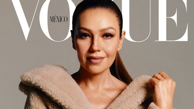 Thalía, en la portada de 'Vogue'.