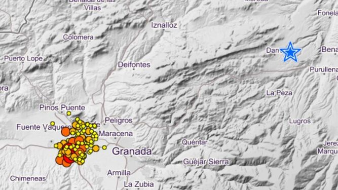 Los terremotos se extienden por la provincia de Granada: nuevo seísmo con epicentro en Darro
