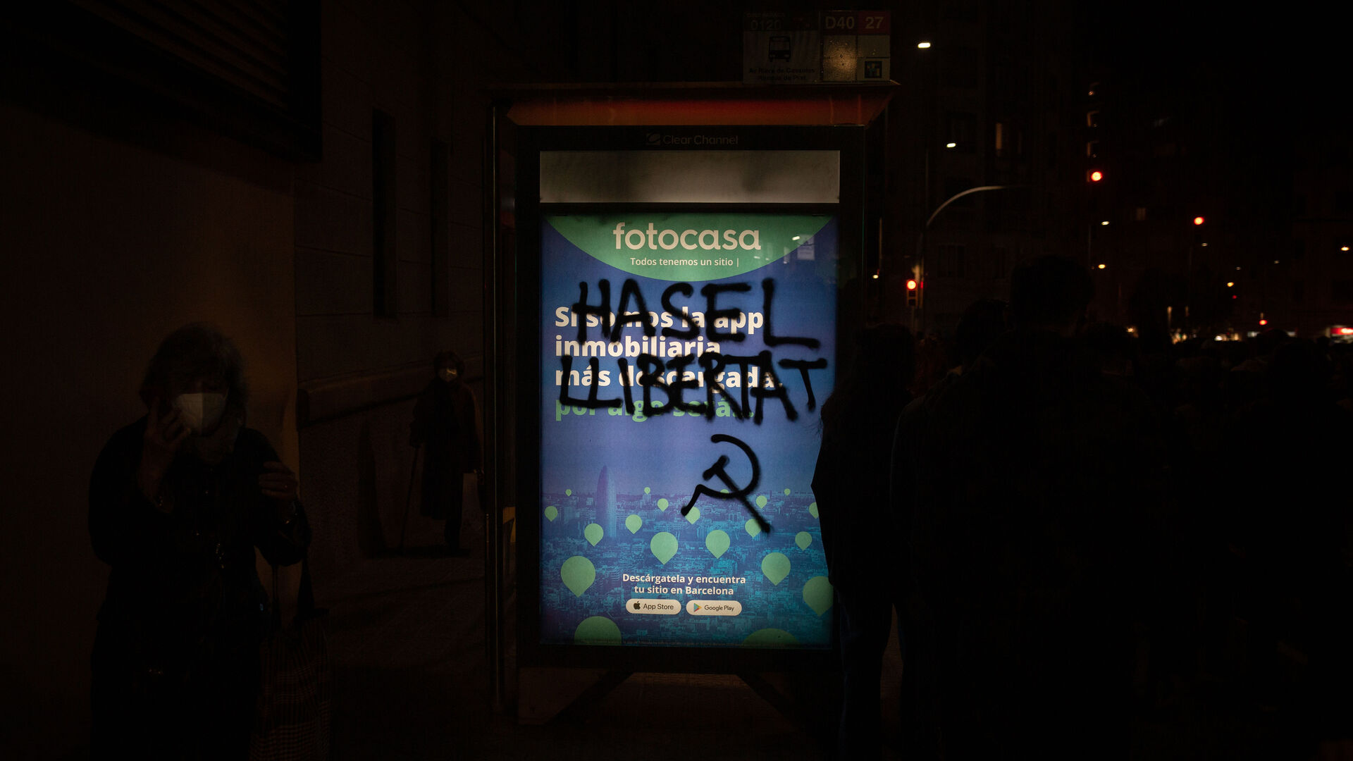 Las im&aacute;genes de los disturbios en Catalu&ntilde;a por el arresto de Pablo Hasel
