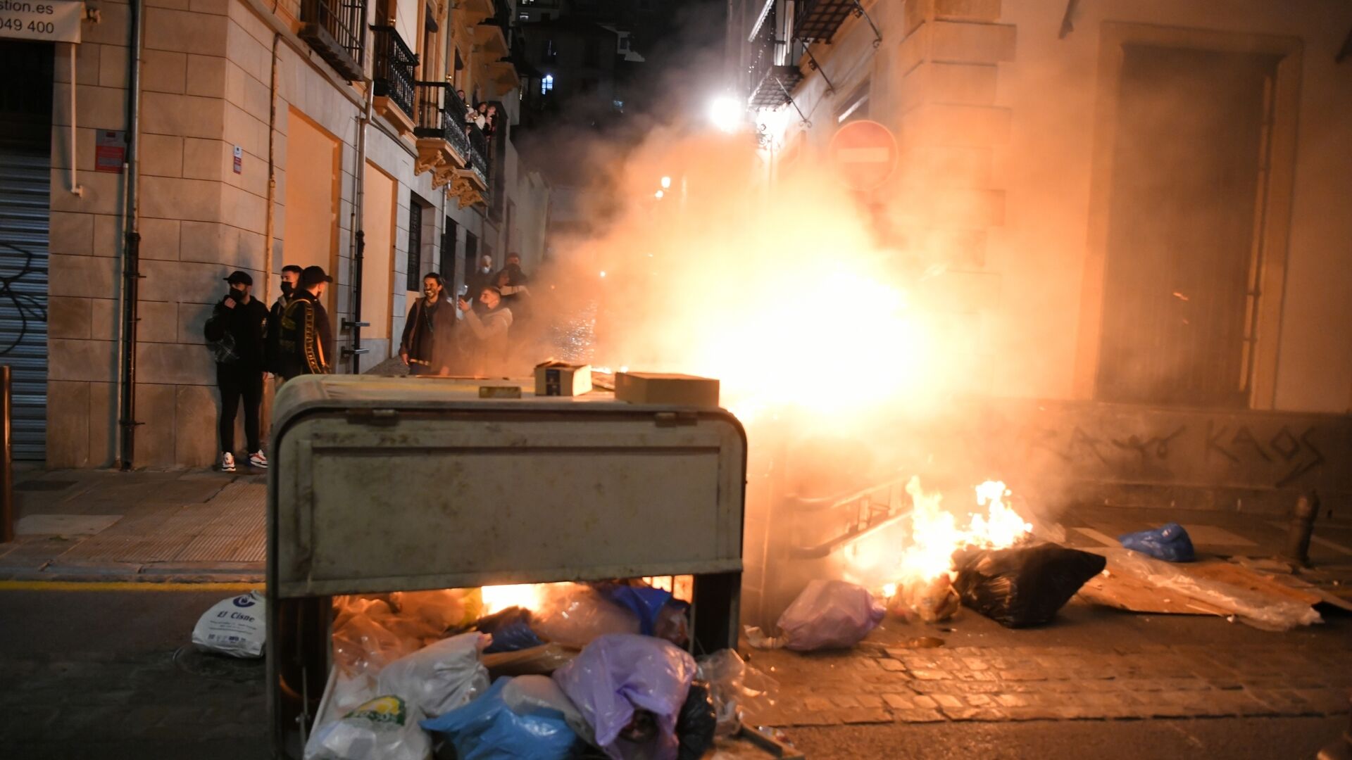 Fotos: Altercados y disturbios por la manifestaci&oacute;n de Pablo Has&eacute;l en Granada