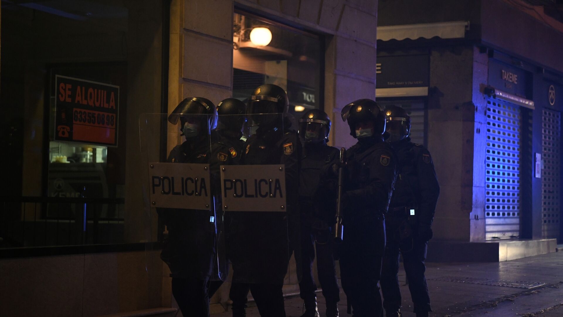 Fotos: Altercados y disturbios por la manifestaci&oacute;n de Pablo Has&eacute;l en Granada