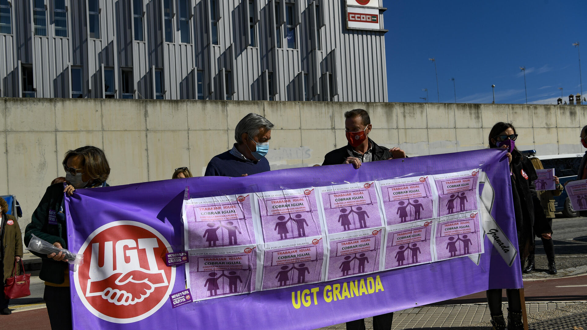 Fotos: protesta por la igualdad salarial en Granada