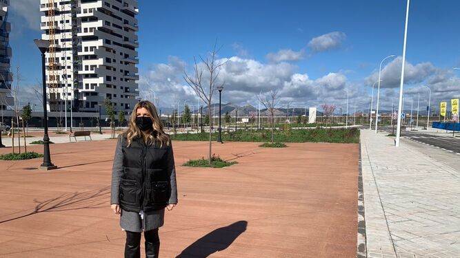 La edil Eva Martín visitó las obras de urbanización del Plan Parcial Norte 3