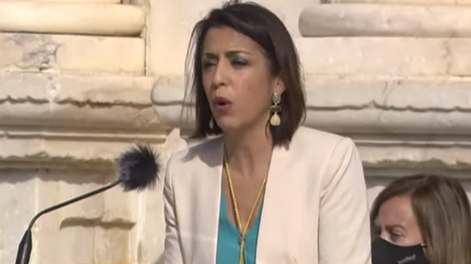 Marta Bosquet. en el Parlamento andaluz