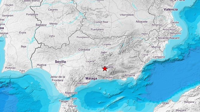 Un terremoto de magnitud 2,8 se deja en sentir en Granada capital