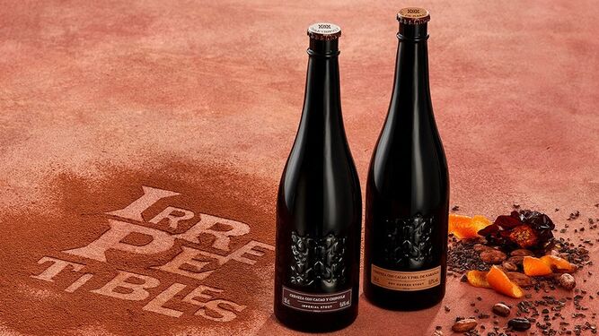 Las dos nuevas cervezas de Cacao-chile chipotle y Cacao-piel de naranja, de Alhambra